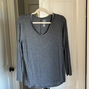 Majestic Filatures Long Sleeve V- Neck T-Shirt